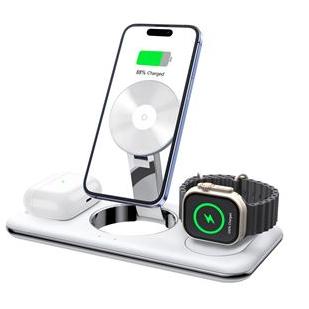 Base de charge aimantée sans fil 3-en-1 Echo Blanc