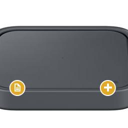 Chargeur sans fil rapid 15 Watts Samsung Noir